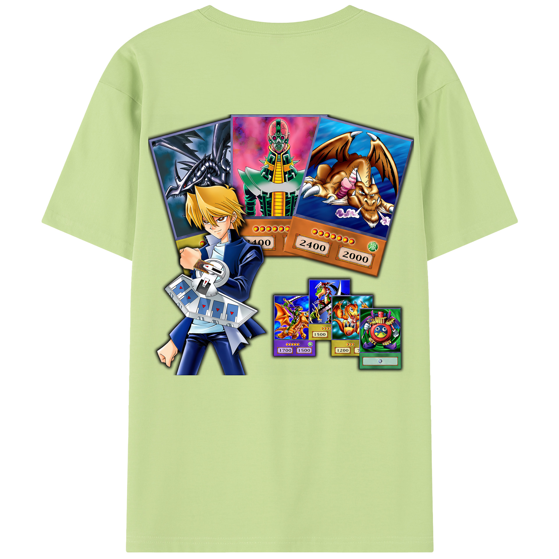 （画像用） 遊☆戯☆王 Yu-Gi-Oh! 綿100％半袖Tシャツ（背面プリント）
